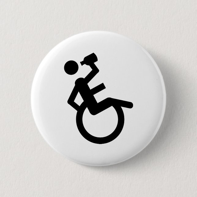 Rollstuhl Boozer-Rollstuhl Button (Vorderseite)