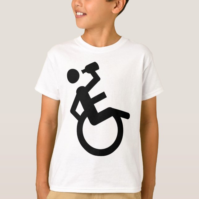 Rollstuhl Boozer-Rollstuhl T-Shirt (Vorderseite)