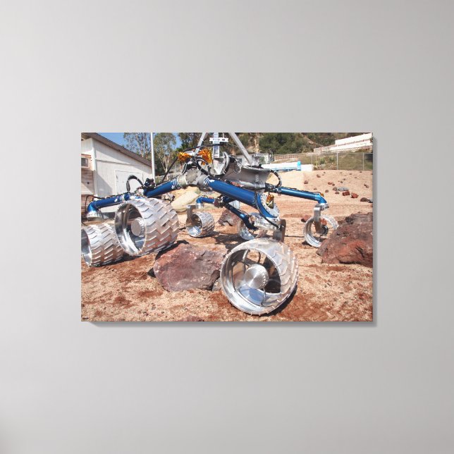 Rollstuhl, ein Mobilitätstestmodell Leinwanddruck (Vorderseite)