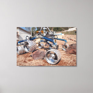 Rollstuhl, ein Mobilitätstestmodell Leinwanddruck