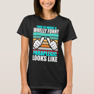 Rollstuhl mit Rollstuhl T-Shirt