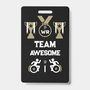 Rollstuhl Murderball Sportbekleidung Ausweis