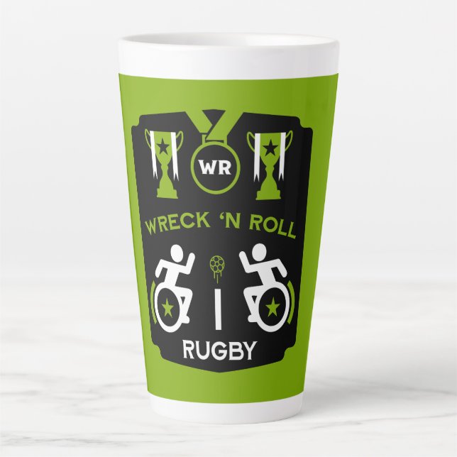Rollstuhl Murderball Sportswear Milchtasse (Vorderseite)