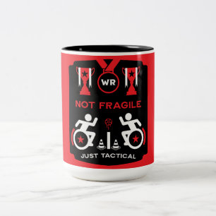 Rollstuhl Murderball Sportswear Zweifarbige Tasse