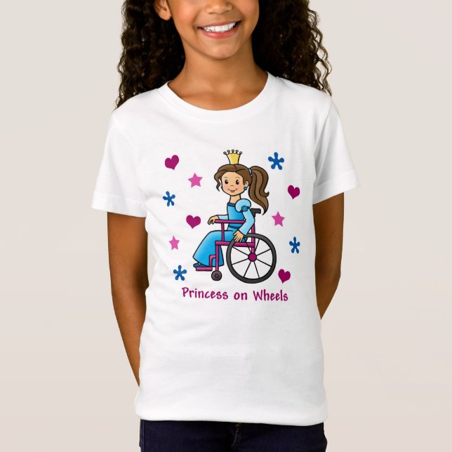 Rollstuhl-Prinzessin T-Shirt (Vorderseite)
