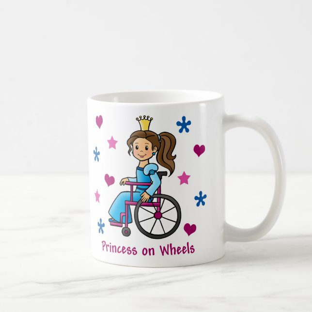 Rollstuhl-Prinzessin Tasse (Rechts)