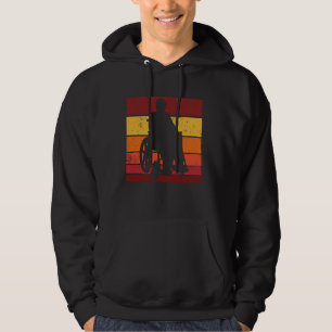 Rollstuhl Retro - Rollstuhl Behinderung Hoodie