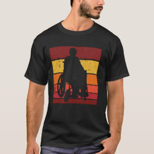 Rollstuhl Retro - Rollstuhlbehinderung T-Shirt