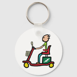 Rollstuhl-Scooter Schlüsselanhänger