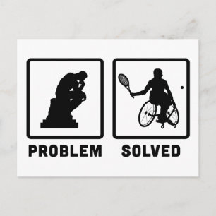 Rollstuhl-Tennis Postkarte