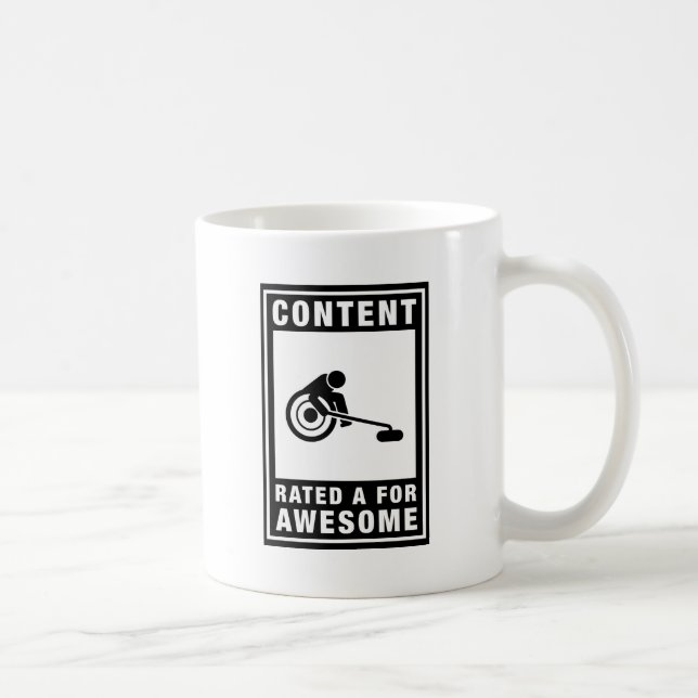 Rollstuhl-Winden Kaffeetasse (Rechts)
