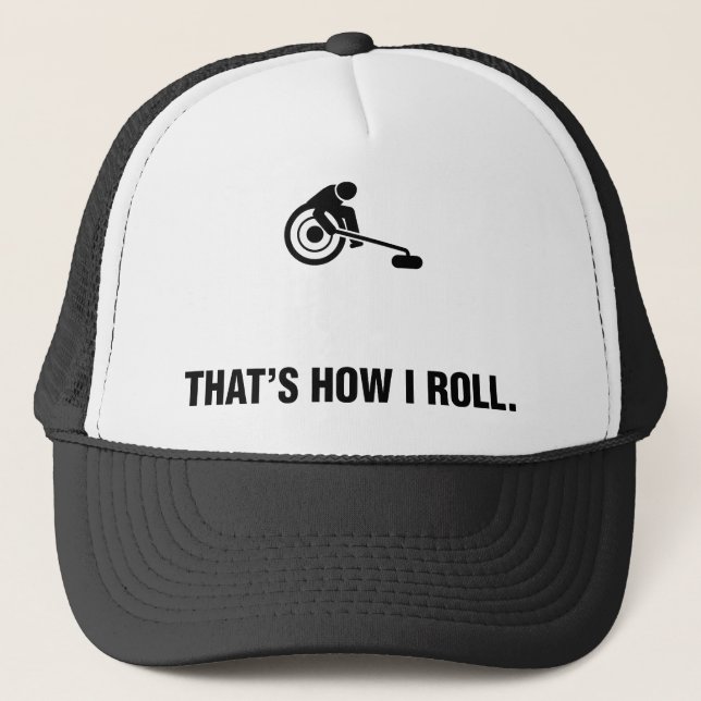 Rollstuhl-Winden Truckerkappe (Vorderseite)