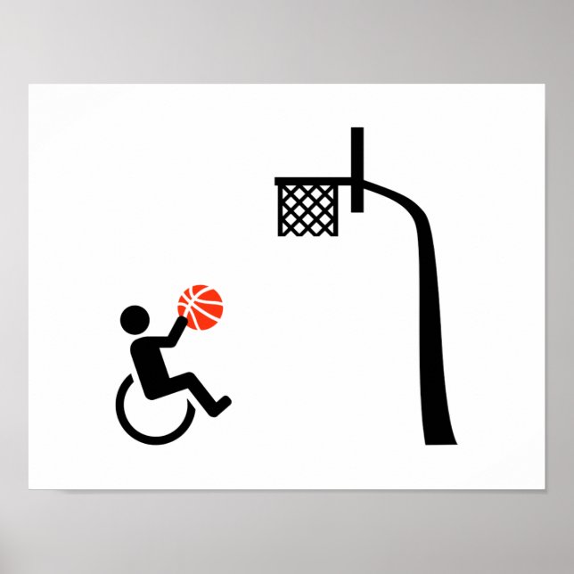 Rollstuhlbasketball Poster (Vorne)