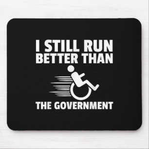 Rollstuhlbehinderung Gaben Funny Handicap Mousepad