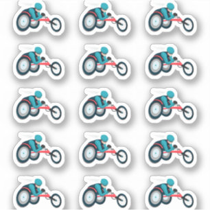 Rollstuhlfahren Aufkleber