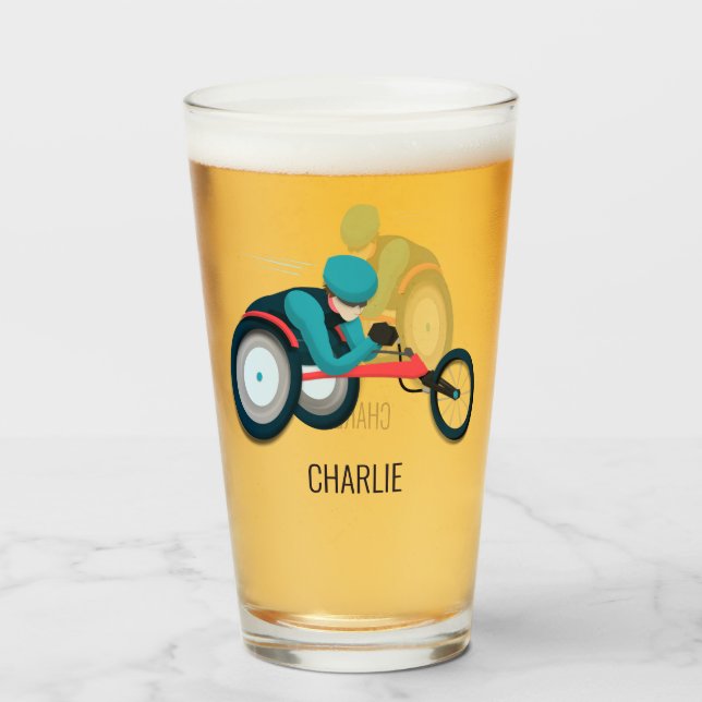 Rollstuhlfahren Glas (Vorne (Gefüllt))