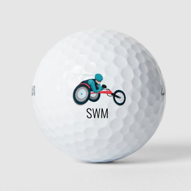 Rollstuhlfahren Golfball (Vorderseite)