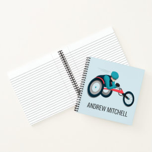 Rollstuhlfahren Notizbuch