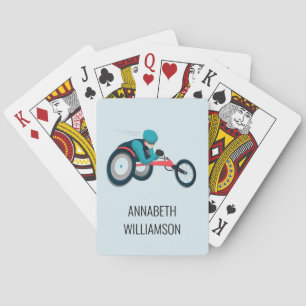 Rollstuhlfahren Spielkarten