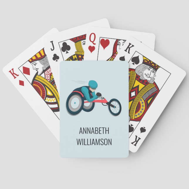 Rollstuhlfahren Spielkarten (Rückseite)
