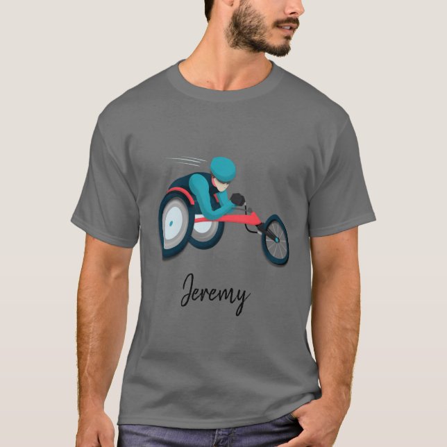 Rollstuhlfahren T-Shirt (Vorderseite)