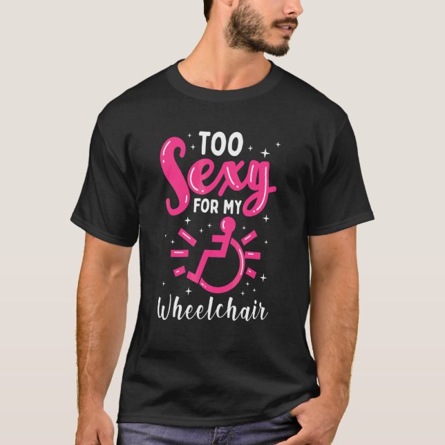 Rollstuhlfahrer Leg Amputee T-Shirt (Vorderseite)