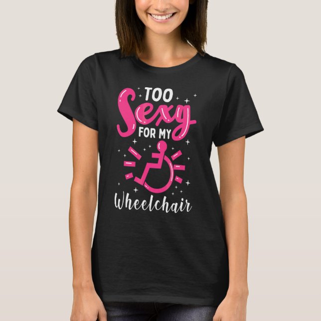 Rollstuhlfahrer Leg Amputee T-Shirt (Vorderseite)