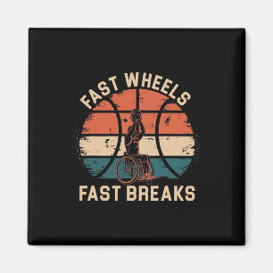 Rollstuhlfahrer Spieler Behinderte Behinderung Han Magnet