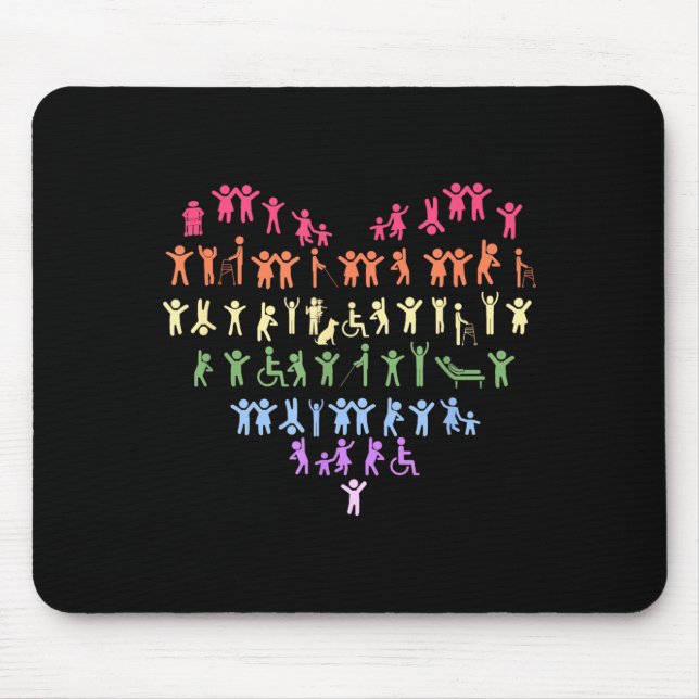 Rollstuhlfahrer Tetraplegiker Paraplegiker Behinde Mousepad (Vorne)