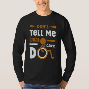 Rollstuhlfußamputiertenbewusstsein Amputation Unte T-Shirt