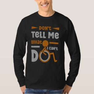Rollstuhlfußamputiertenbewusstsein Amputation Unte T-Shirt