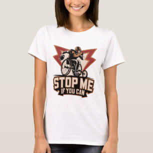 Rollstuhlfußballspieler Behinderter Behinderung Be T-Shirt