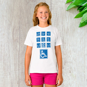 Rollstuhlgerechte Schilder T-Shirt