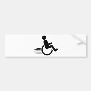 Rollstuhllaufen Autoaufkleber