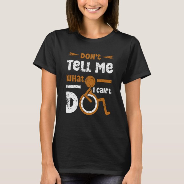 Rollstuhlleg Amputee Awareness Amputation Supputio T-Shirt (Vorderseite)