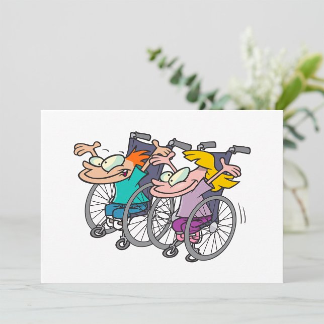 Rollstuhlrassen-Spaß Adaptive Sportfiguren Einladung (Von Creator hochgeladen)