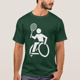 Rollstuhlsport Tennis Retro lustig T-Shirt