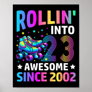 Rollt in 23 Jahre alte Skates 23. Geburtstag Gif Poster