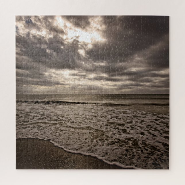 Rolltides am Strand - 20x20 - 676 Stk. Puzzle (Vertikal)