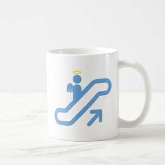 Rolltreppe, kein Treppenhaus Kaffeetasse