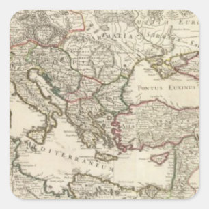 Rom 2 quadratischer aufkleber