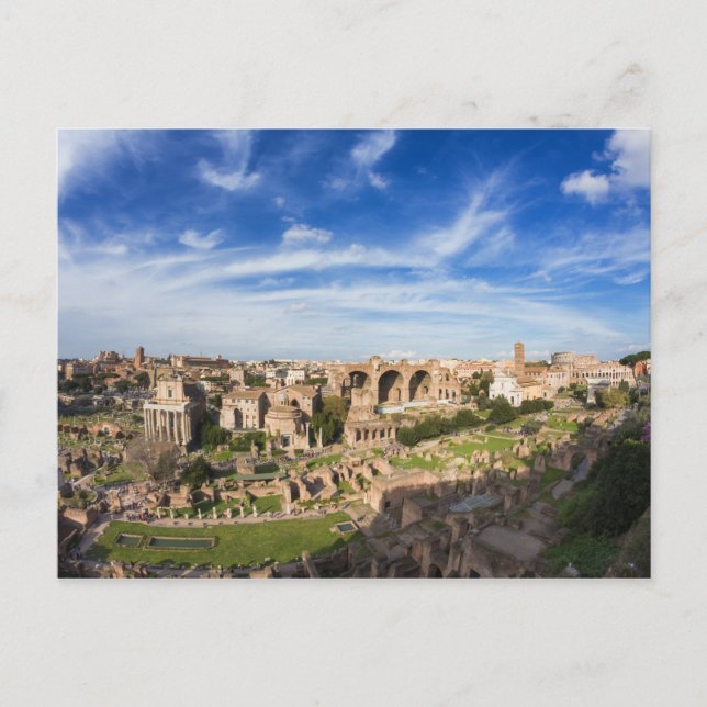 Rom - Ansicht der Forum Romanum Postkarte (Vorderseite)