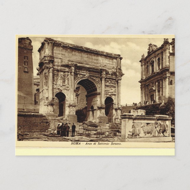 Rom, Arch von Septimus Severus Postkarte (Vorderseite)
