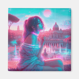 Rom | Ätherischer Träumerischer Urbaner Vaporwave Magnet