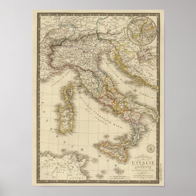 Rom Atlas Map Poster (Vorne)