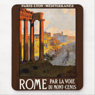 Rom bei Morgengrauen Par La Voie Reiseplakat 1920 Mousepad