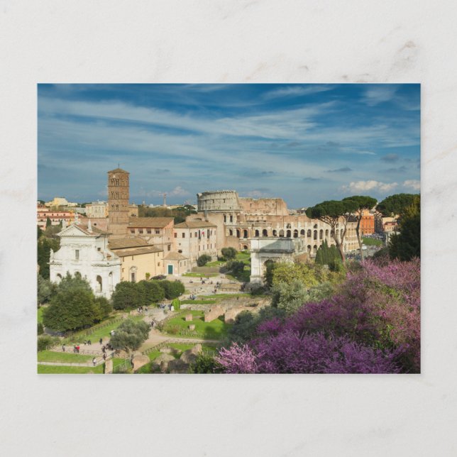 Rom - Blick auf das Forum Romanum Postkarte Nr.2 (Vorderseite)