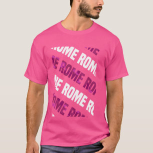 Rom Camouflage Muster Pink Camouflage T-Shirt