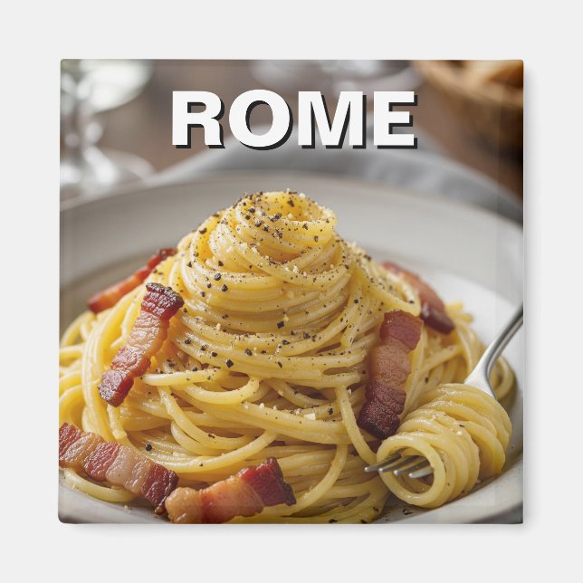 Rom Carbonara Italien Reisen Magnet (Vorne)