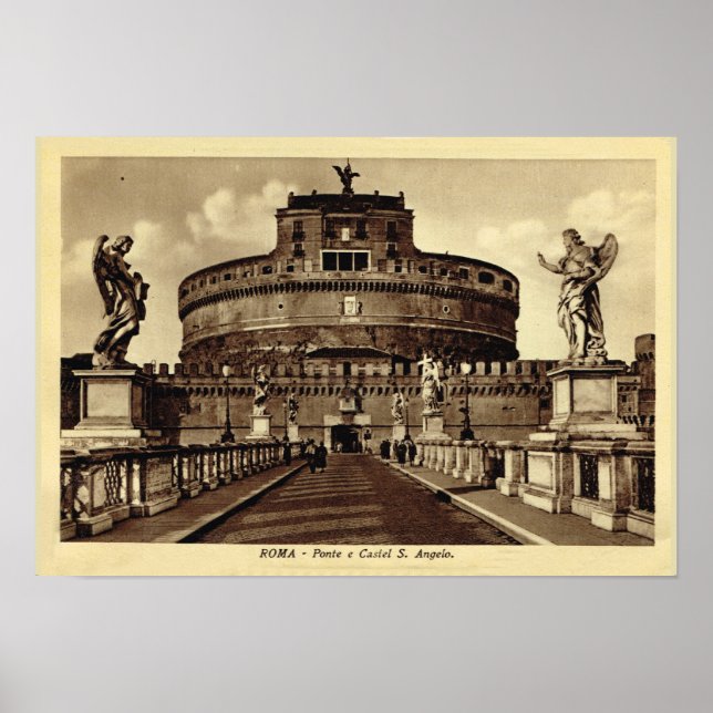 Rom, Castel Santa Angelo Poster (Vorne)
